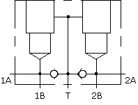 IMY – Cross port with make up checks – symlm2_I IMY Sun Hydraulics Cross port with make up checks Line mount manifold drawing