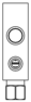 J2B – Ninety degree with reverse flow check - reducing – J2B_7 J2B Sun Hydraulics Ninety degree with reverse flow check - reducing Line mount manifold drawing