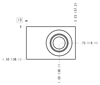 JNV – Ninety degree – JNV_10B JNV Sun Hydraulics Ninety degree Line mount manifold drawing