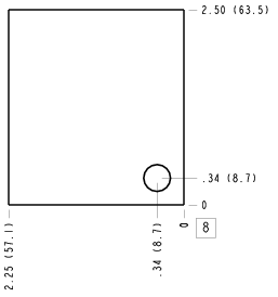 JNV – Ninety degree – JNV_8B JNV Sun Hydraulics Ninety degree Line mount manifold drawing