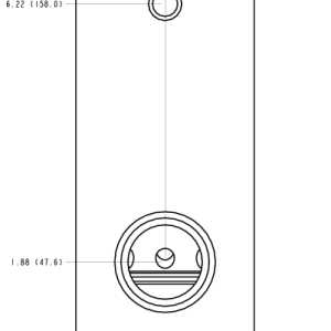 K2F Sun Hydraulics Ninety degree with reverse flow check - reducing Line mount manifold drawing