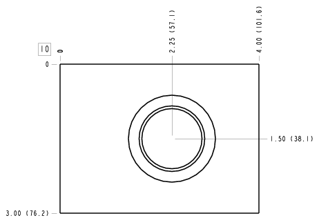 KCX – Ninety degree – KCX_10B KCX Sun Hydraulics Ninety degree Line mount manifold drawing