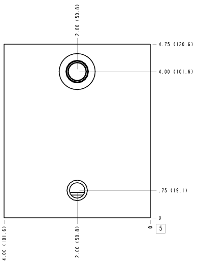 KFR – Ninety degree with gauge port – KFR_5B KFR Sun Hydraulics Ninety degree with gauge port Line mount manifold drawing
