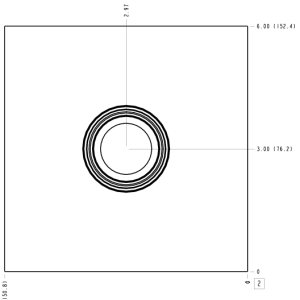 KK8 Sun Hydraulics Ninety degree with gauge port Line mount manifold drawing