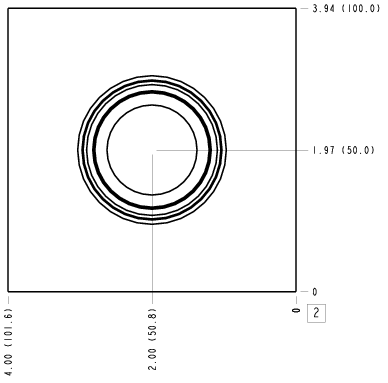 LB5 Sun Hydraulics Ninety degree with gauge port Line mount manifold drawing