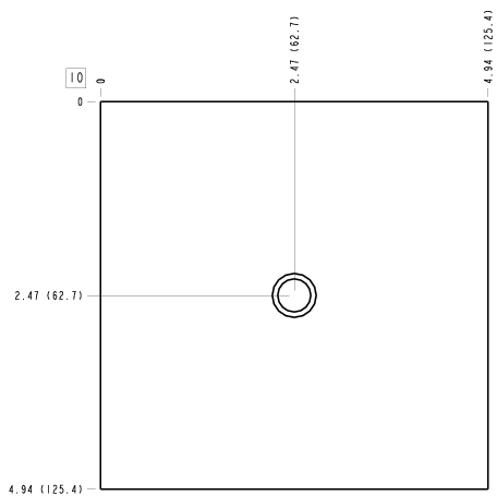 LD6 – Through port 1 with gauge port – LD6_10B LD6 Sun Hydraulics Through port 1 with gauge port Line mount manifold drawing