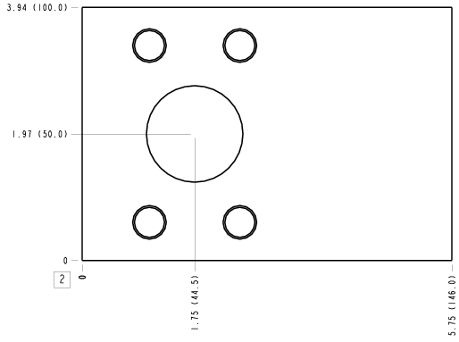LDR – Through port 1 with gauge port – LDR_2B LDR Sun Hydraulics Through port 1 with gauge port Line mount manifold drawing