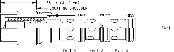 LHHA – Bypass/restrictive, priority modulating element – LHHAXFN_2d25 LHHAXFN Sun Hydraulics Modulating Spool Valve – 2D outline drawing