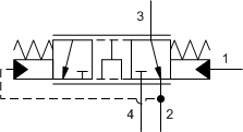 LHHA – Bypass/restrictive, priority modulating element – LH_A LHHA-XFN Sun Hydraulics Modulating Spool Valve – hydraulic schematic symbol