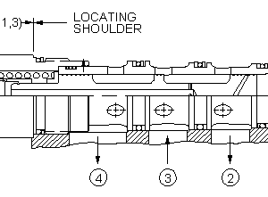 LHHA-XFN Sun Hydraulics Modulating Spool Valve – installation dimensions drawing, cavity T-33A