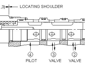 LHHT-XFN Sun Hydraulics Modulating Spool Valve – installation dimensions drawing, cavity T-33A