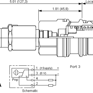 LKHCZ-DN Sun Hydraulics Position Indication Valve – installation dimensions drawing, cavity T-17A