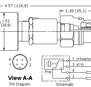 LOFCZ-DN Sun Hydraulics Position Indication Valve – installation dimensions drawing, cavity T-2A