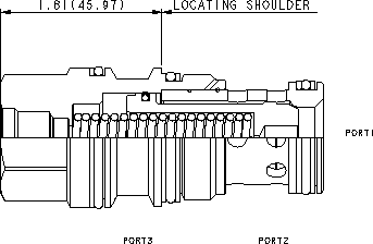 LOHA8-DN Sun Hydraulics Logic Element Valve – installation dimensions drawing, cavity T-17A
