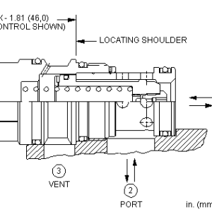 LOHD-XDN Sun Hydraulics Logic Element Valve – installation dimensions drawing, cavity T-17A