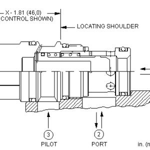 LOHO-XDN Sun Hydraulics Logic Element Valve – installation dimensions drawing, cavity T-17A