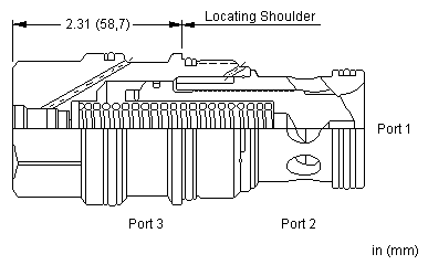 LOKA8-DN Sun Hydraulics Logic Element Valve – installation dimensions drawing, cavity T-19AU