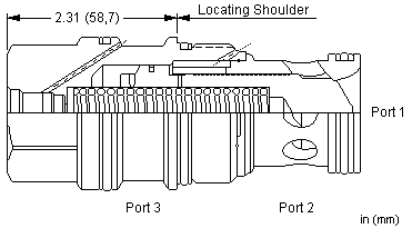 LOKB8-DN Sun Hydraulics Logic Element Valve – installation dimensions drawing, cavity T-19AU