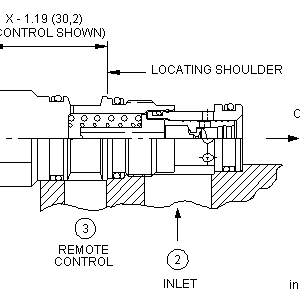 LPDA-XHN Sun Hydraulics Modulating Spool Valve – installation dimensions drawing, cavity T-11A