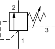 LRFCL – Tuneable, normally closed, modulating element – LR_C-L LRFCL-DN Sun Hydraulics Modulating Spool Valve – hydraulic schematic symbol