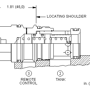 LRHA8-DN Sun Hydraulics Modulating Spool Valve – installation dimensions drawing, cavity T-17A