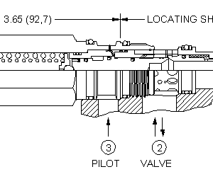 MBEG-LHN Sun Hydraulics Counterbalance Valve – installation dimensions drawing, cavity T-2A