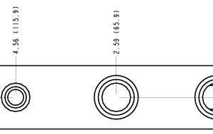 MPC Sun Hydraulics Ninety degree Line mount manifold drawing