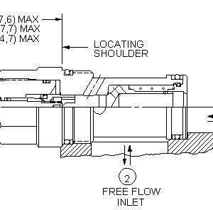 NCFB-LCN Sun Hydraulics Needle Valve – installation dimensions drawing, cavity T-16A