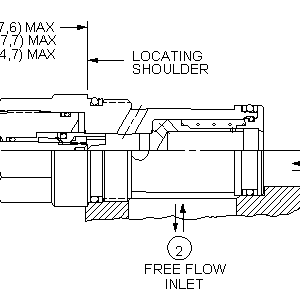 NCFC-LCN Sun Hydraulics Needle Valve – installation dimensions drawing, cavity T-16A