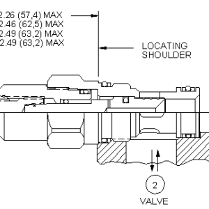 NFCD-LFN Sun Hydraulics Needle Valve – installation dimensions drawing, cavity T-13A