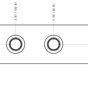 NMU Sun Hydraulics Ninety degree Line mount manifold drawing