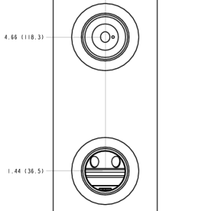 P4L Sun Hydraulics Ninety degree with reverse flow check - reducing Line mount manifold drawing