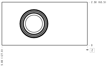 P4M – Ninety degree with reverse flow check - reducing – P4M_2B P4M Sun Hydraulics Ninety degree with reverse flow check - reducing Line mount manifold drawing