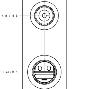 P4M Sun Hydraulics Ninety degree with reverse flow check - reducing Line mount manifold drawing