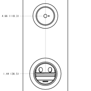 P4X Sun Hydraulics Ninety degree with reverse flow check - reducing Line mount manifold drawing