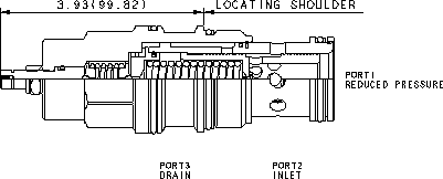PBJB – Pilot-operated, pressure reducing valve – PBJBLAN_2d25 PBJBLAN Sun Hydraulics Reducing Valve – 2D outline drawing