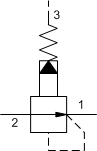 PBJB – Pilot-operated, pressure reducing valve – PB_B-C PBJB-LAN Sun Hydraulics Reducing Valve – hydraulic schematic symbol