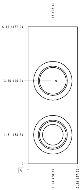 PMX Sun Hydraulics Ninety degree Line mount manifold drawing
