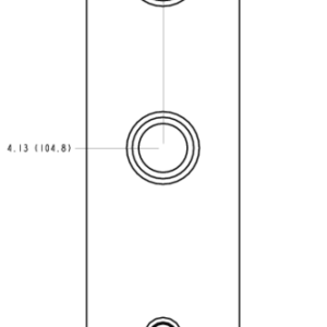 PPD Sun Hydraulics Ninety degree Line mount manifold drawing