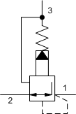 PPDB – Pilot-operated, pressure reducing/relieving valve – PP_B-C PPDB-LAN Sun Hydraulics Reducing/Relieving Valve – hydraulic schematic symbol