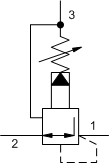 PPDF – Pilot-operated, pressure reducing/relieving valve with drilled piston orifice – PP_B PPDF-LAN Sun Hydraulics Reducing/Relieving Valve – hydraulic schematic symbol