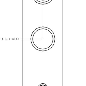 PPE Sun Hydraulics Ninety degree Line mount manifold drawing