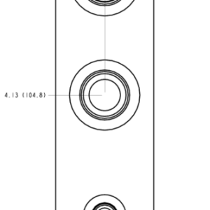 PPL Sun Hydraulics Ninety degree Line mount manifold drawing