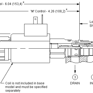PRDP-MDN Sun Hydraulics Reducing/Relieving Valve – installation dimensions drawing, cavity T-11A