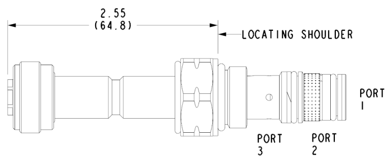 PRTSXDN Sun Hydraulics Reducing/Relieving Valve – 2D outline drawing