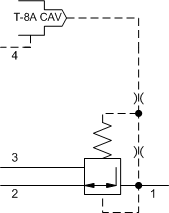 PVDC8-WN Sun Hydraulics Reducing/Relieving Valve – hydraulic schematic symbol