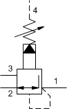PVHA – Pilot-operated, pressure reducing/relieving valve with drain to port 4 – PV_A PVHA-LAN Sun Hydraulics Reducing/Relieving Valve – hydraulic schematic symbol