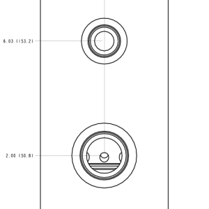 Q4N Sun Hydraulics Ninety degree with reverse flow check - reducing Line mount manifold drawing