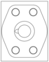 QA8 – Ninety degree with gauge port – QA8_10 QA8 Sun Hydraulics Ninety degree with gauge port Line mount manifold drawing