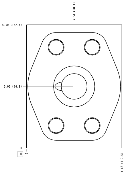 QA8 – Ninety degree with gauge port – QA8_10B QA8 Sun Hydraulics Ninety degree with gauge port Line mount manifold drawing